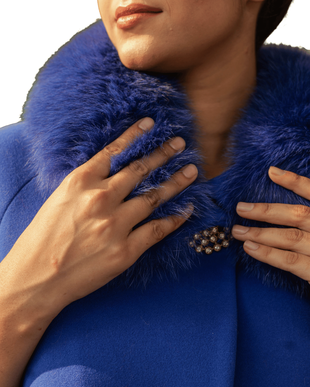 Blue Cashmere Coat