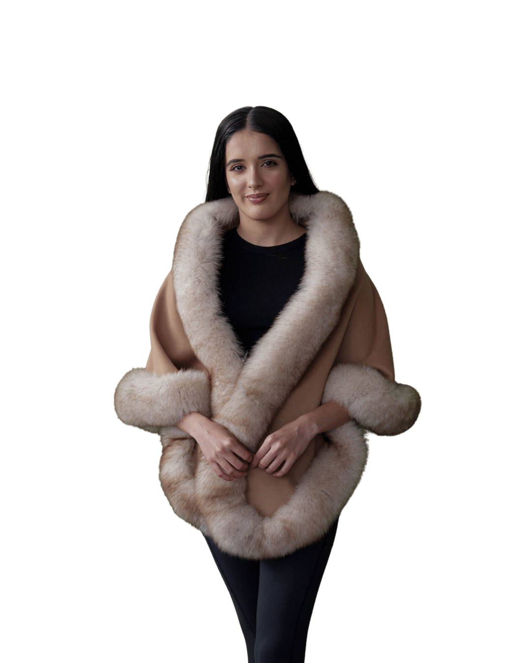 Beige Poncho