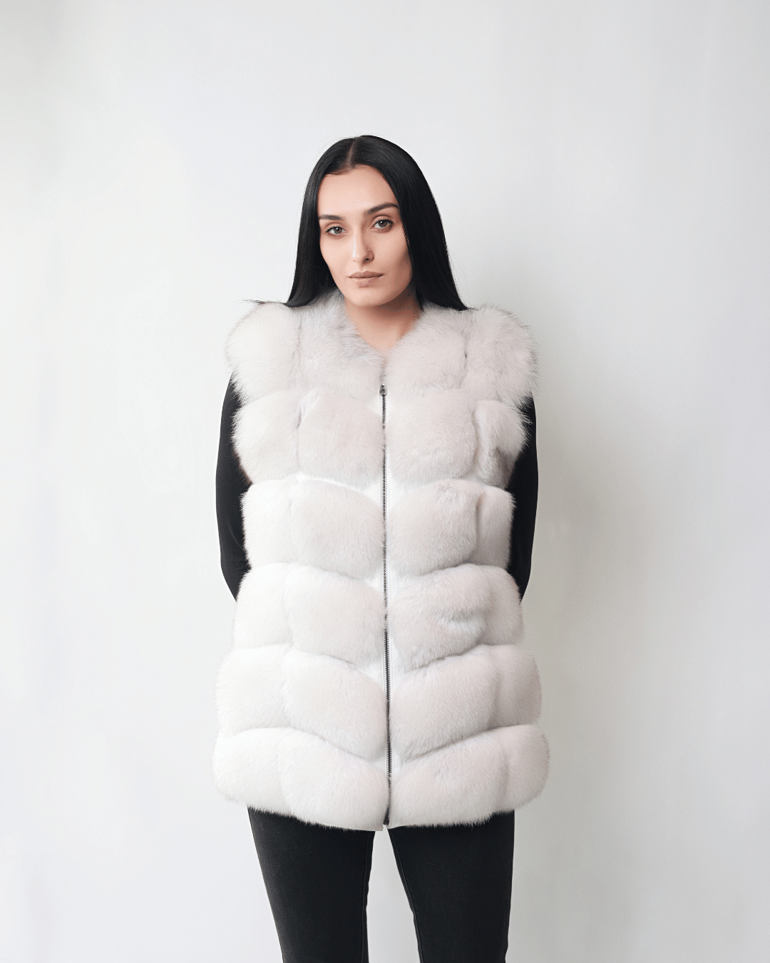 White Long Vest
