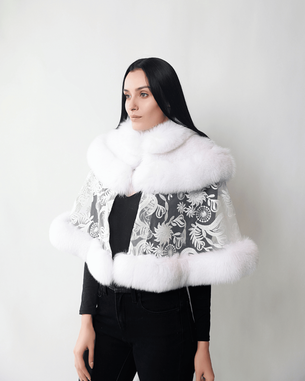 White Lace Cape