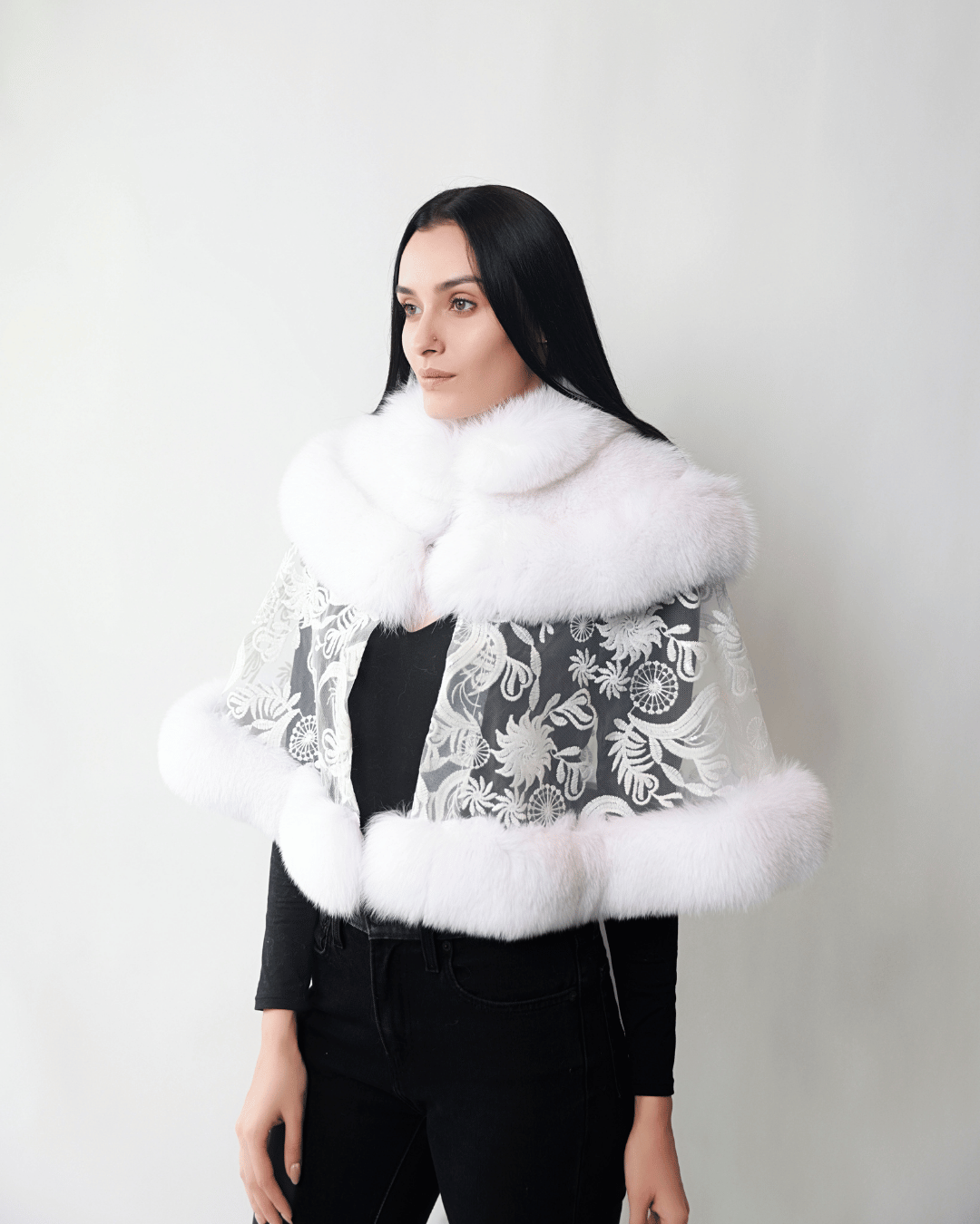 White Lace Cape