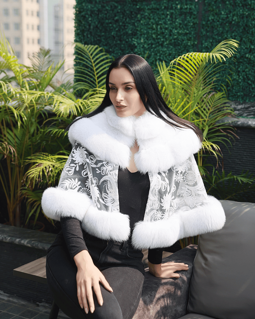 White Lace Cape