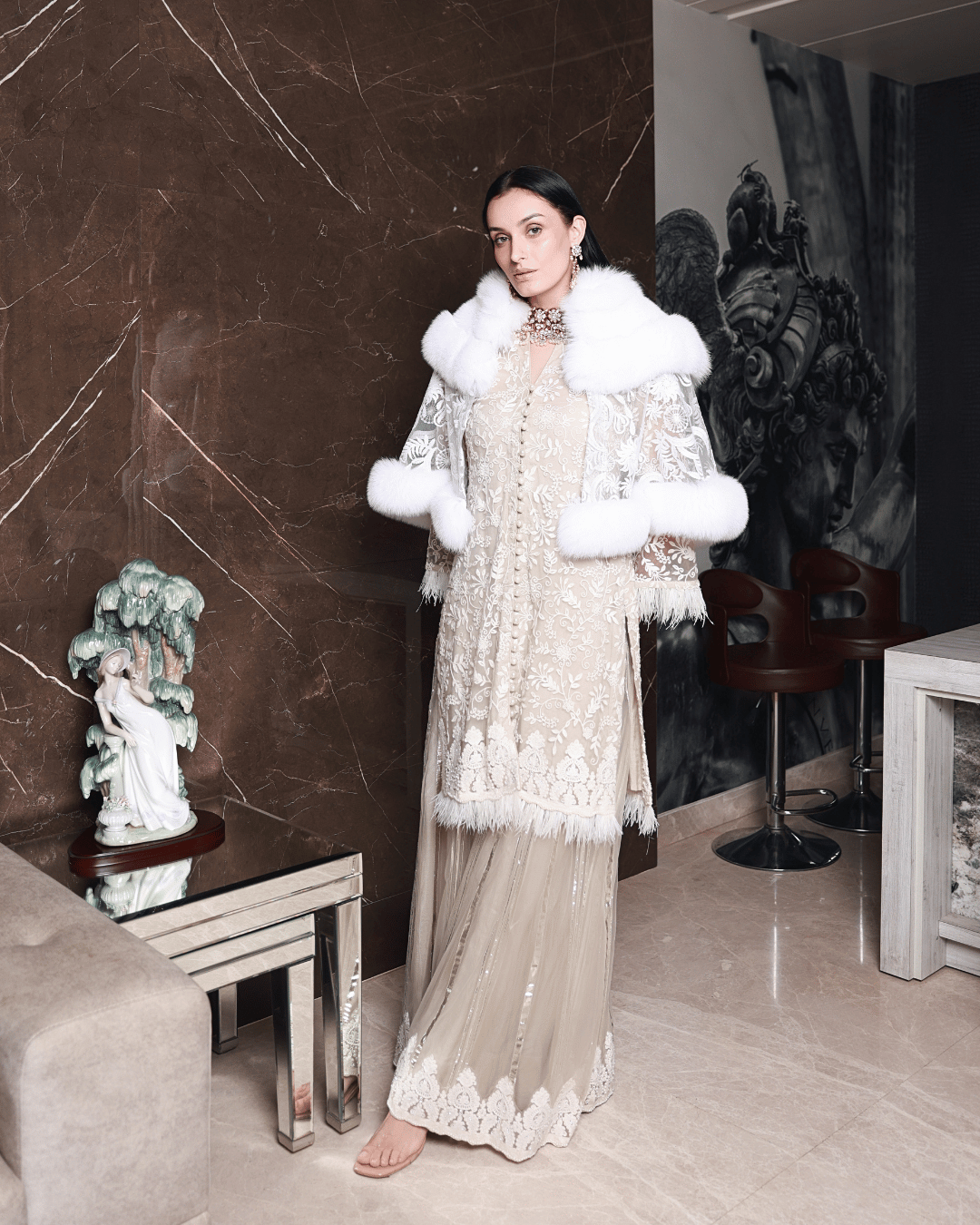 White Lace Cape