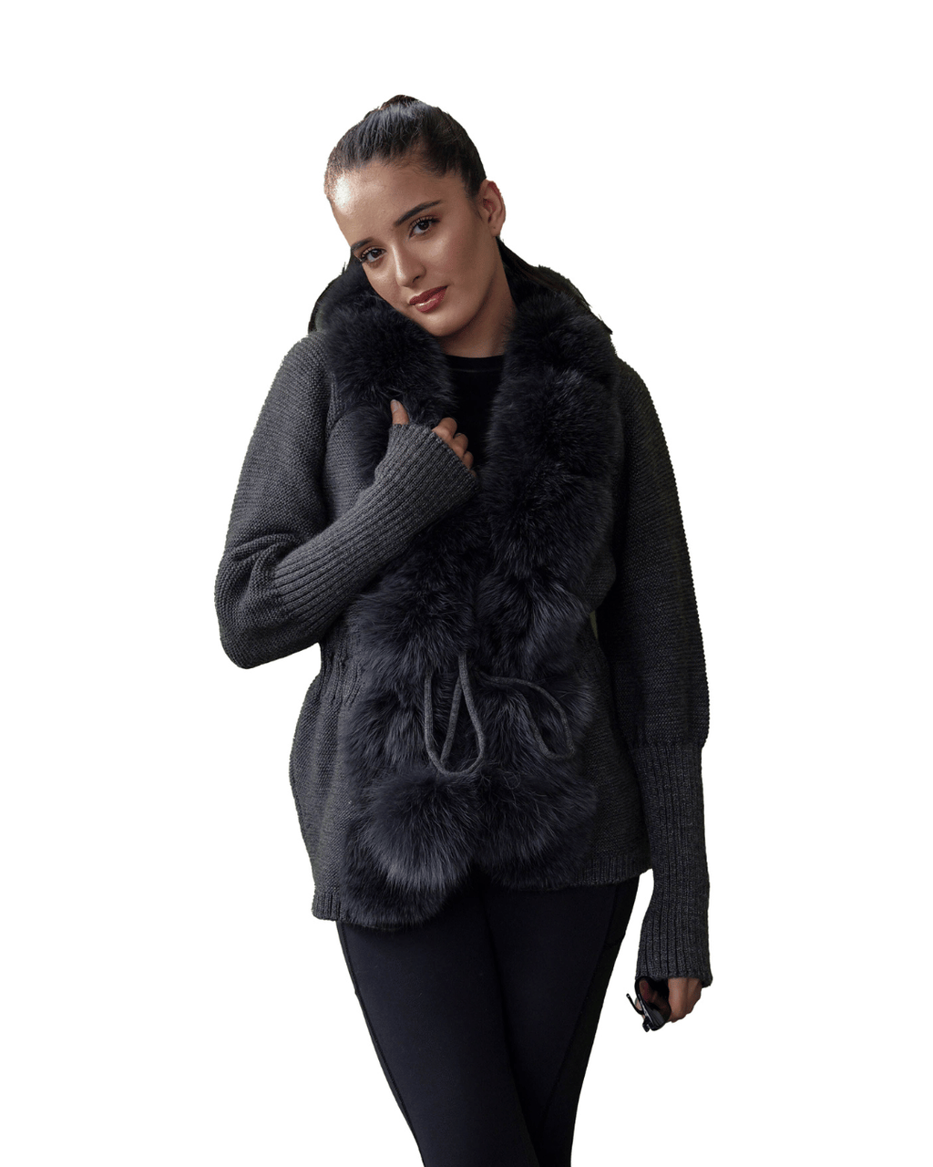 Knitwear with Pom Pom