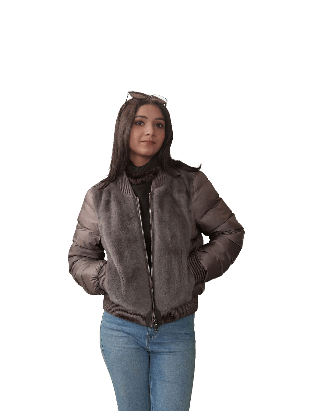 Grey Down Jacket