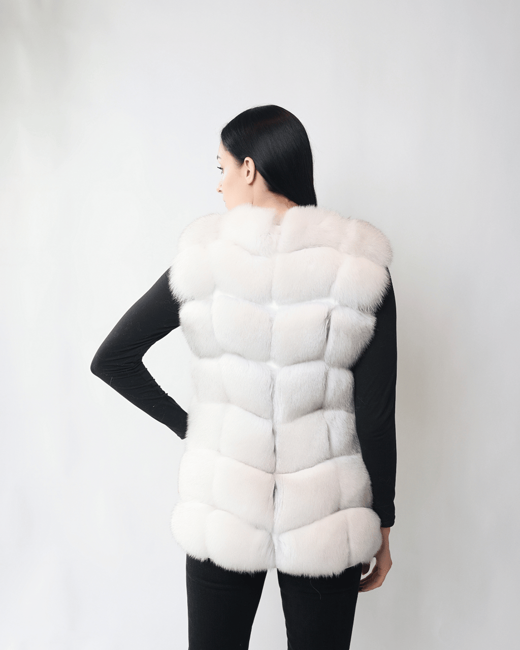 White Long Vest