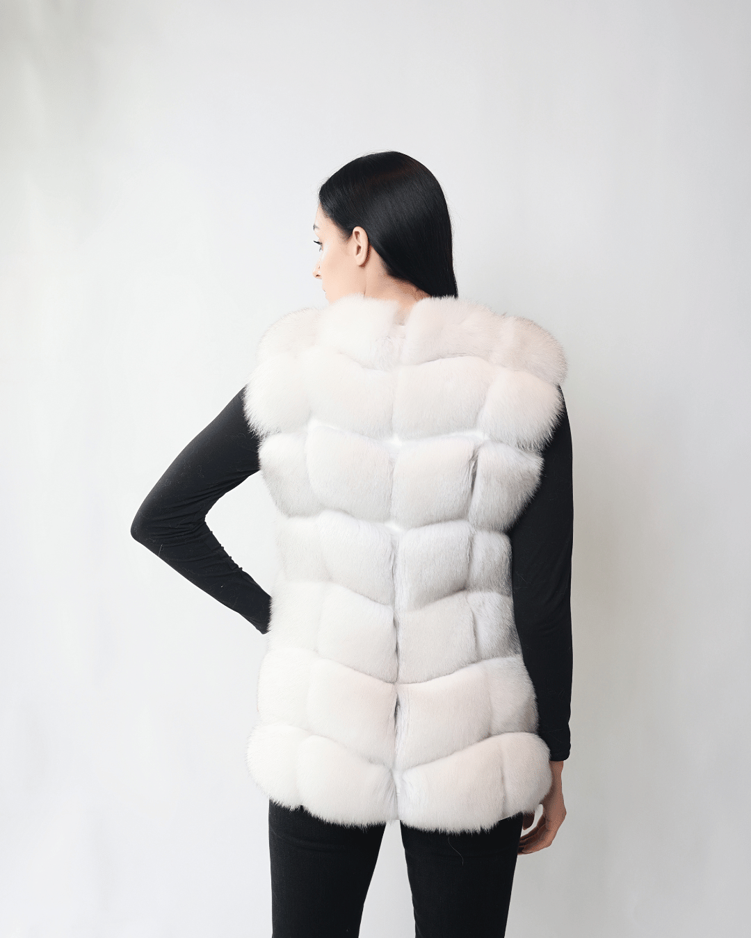 White Long Vest