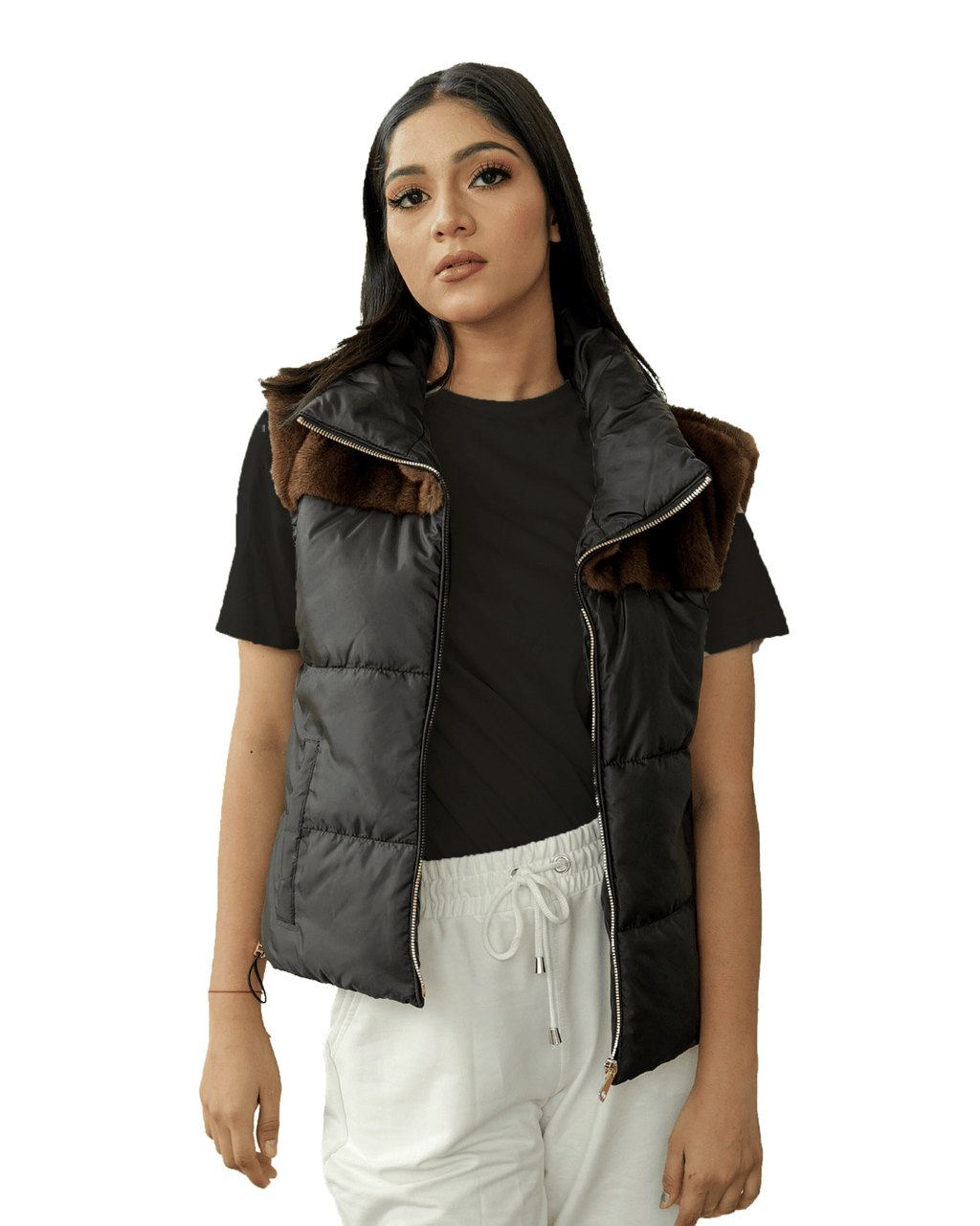 Black Down Vest