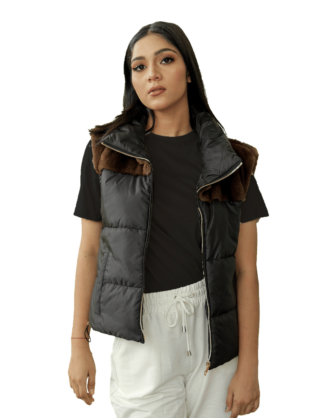 Black Down Vest