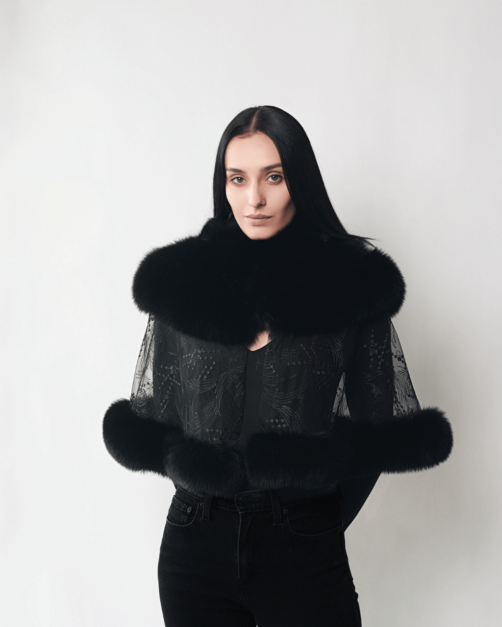 Black Lace Cape
