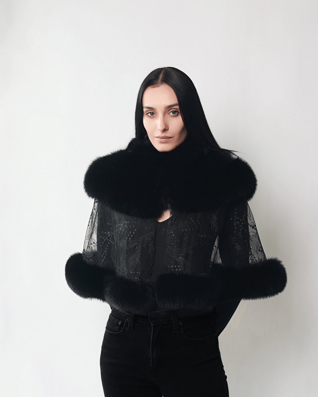 Black Lace Cape