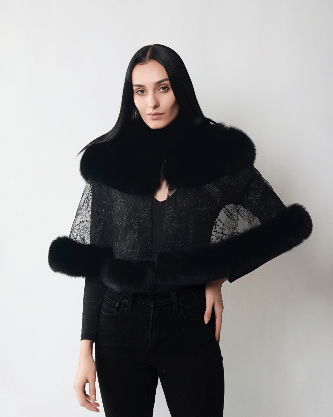 Black Lace Cape