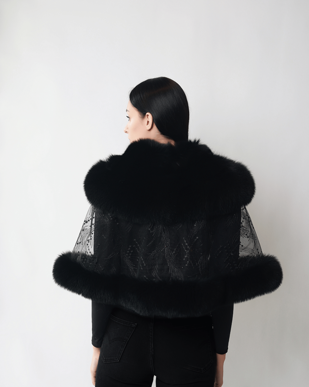 Black Lace Cape