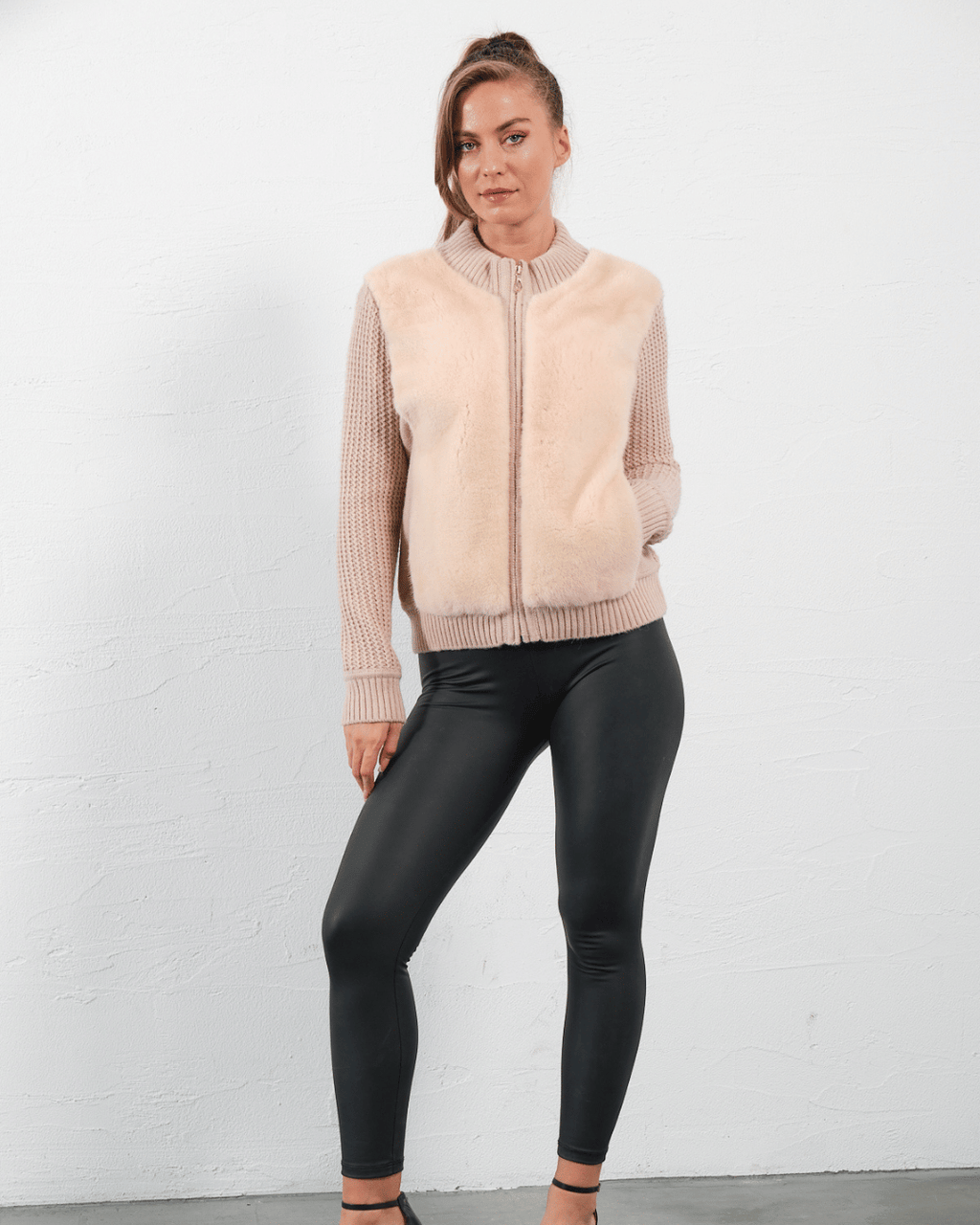 Cream Pink Knitwear