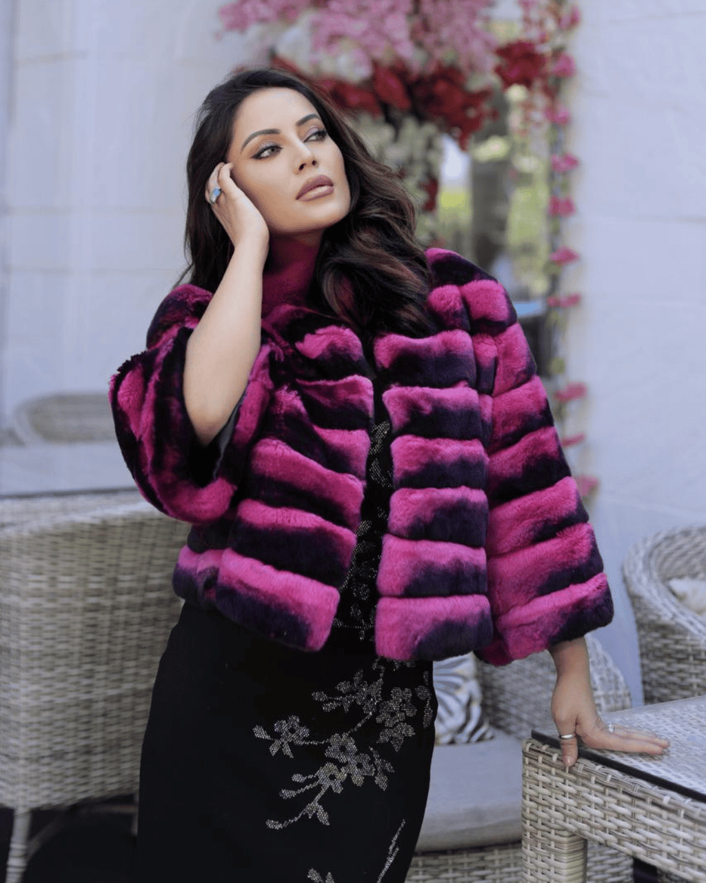 Fuchsia Pink Bolero