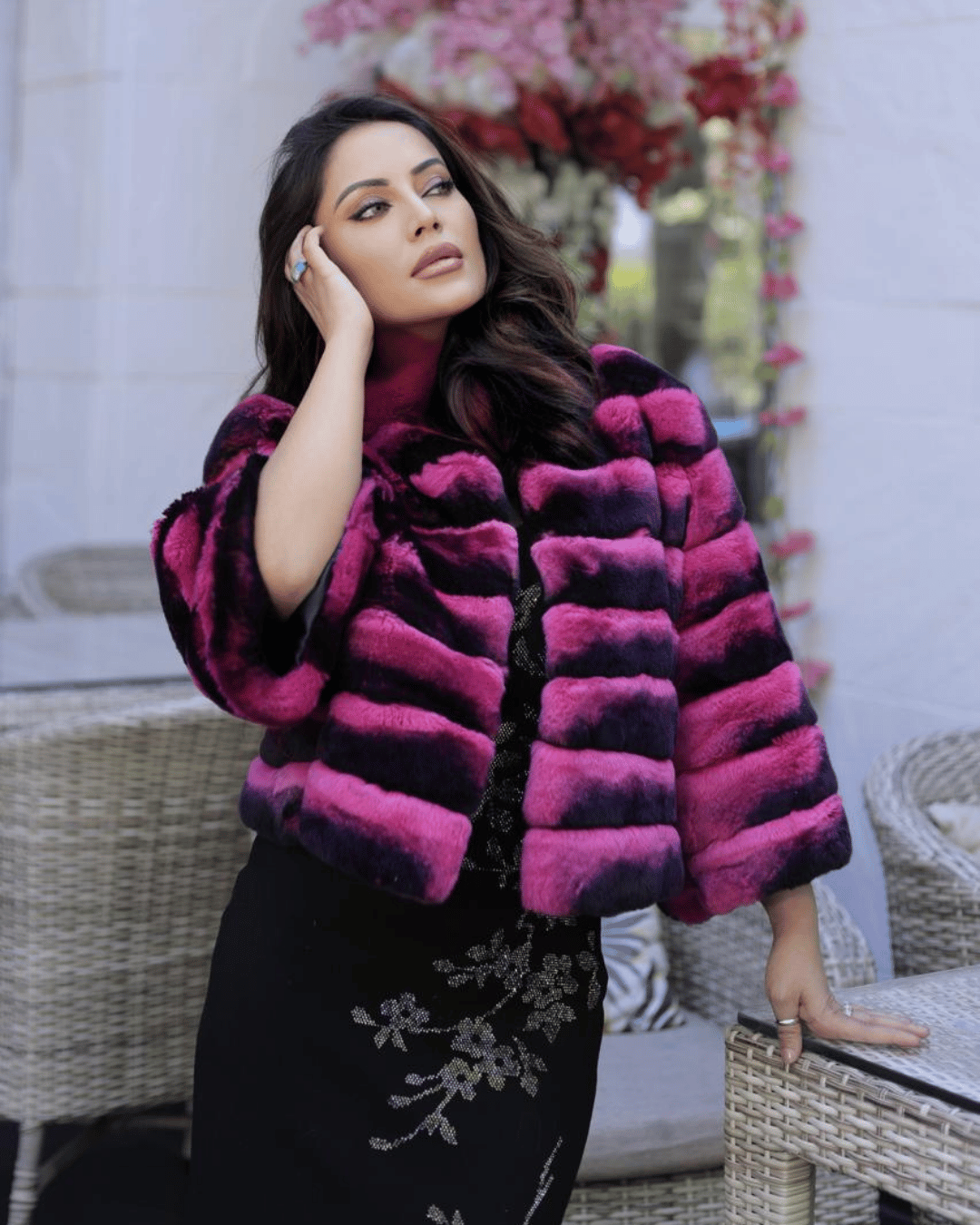 Fuchsia Pink Bolero