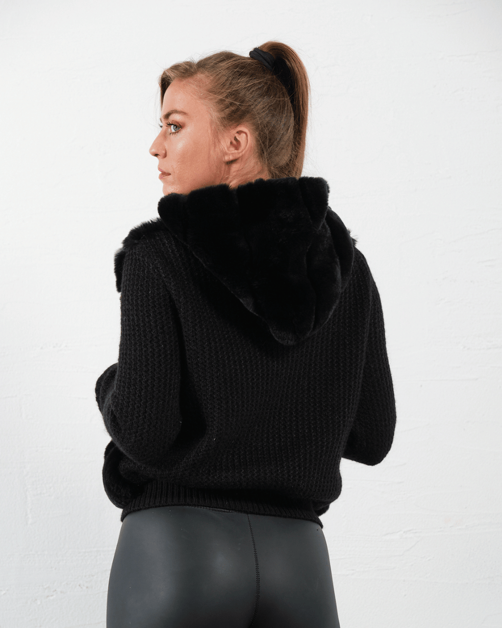 Black Knitwear Jacket