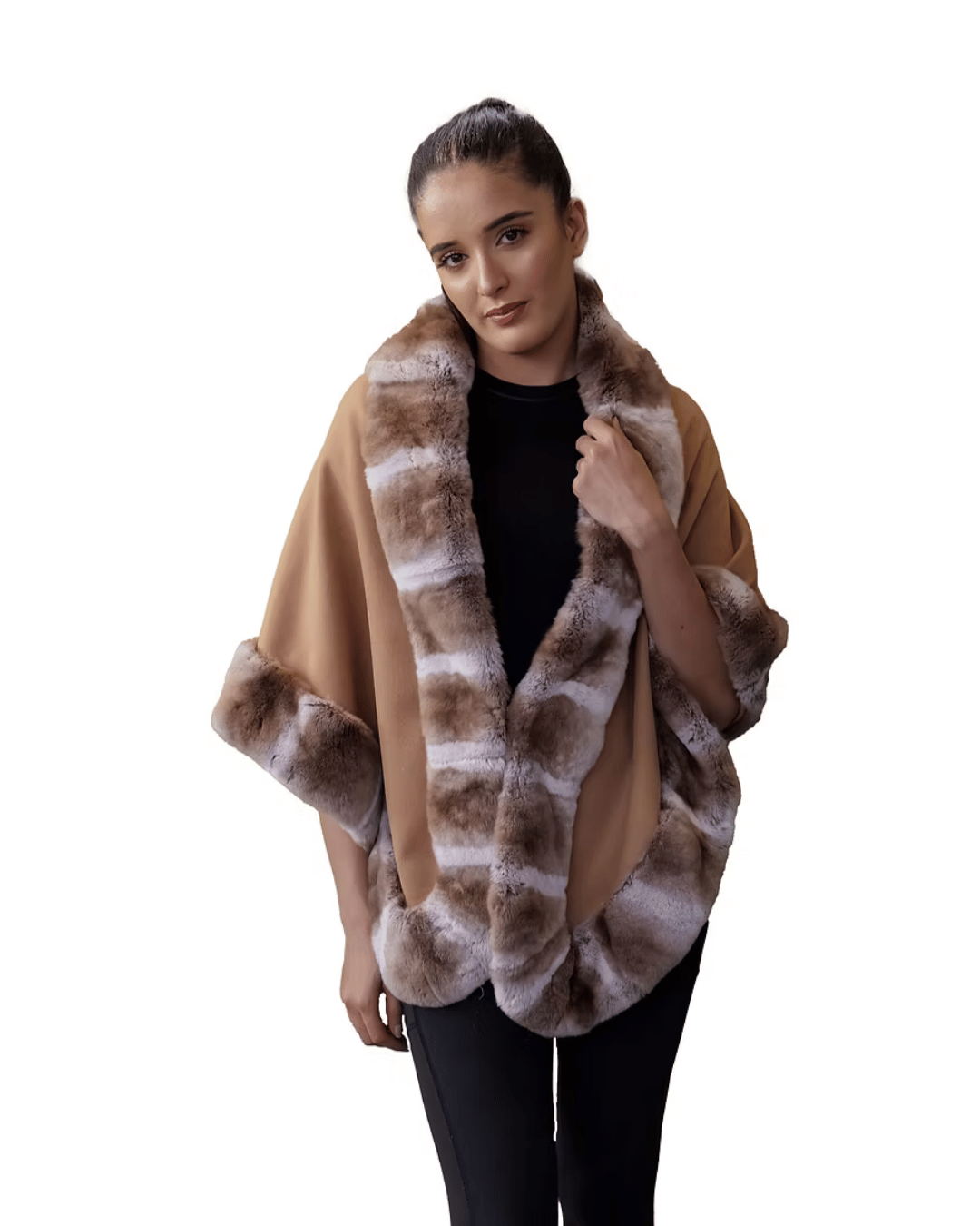 Beige Poncho