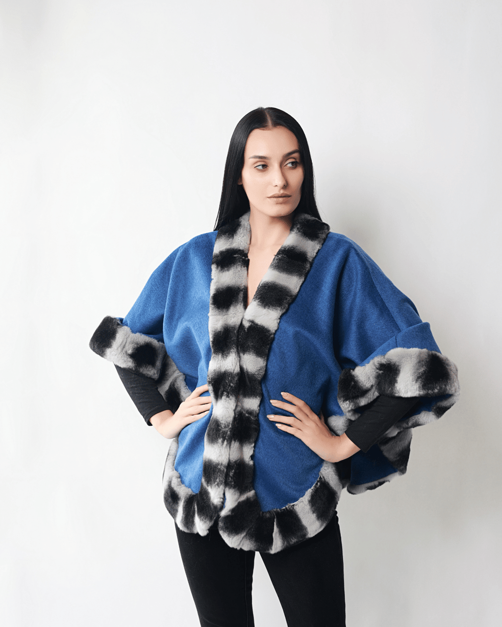 Denim Blue Poncho