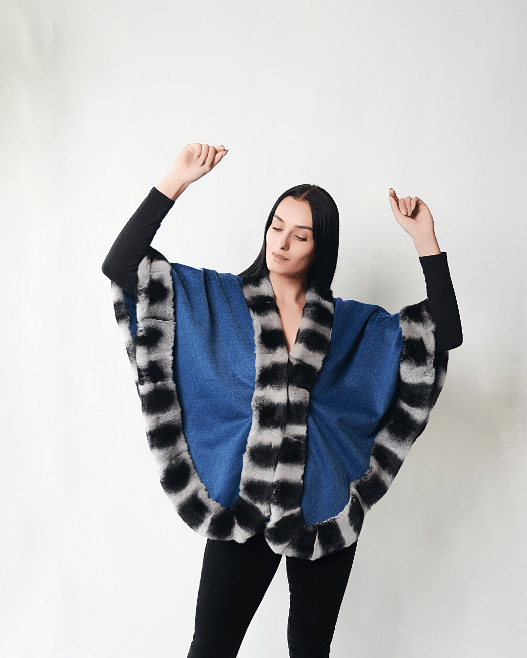 Denim Blue Poncho