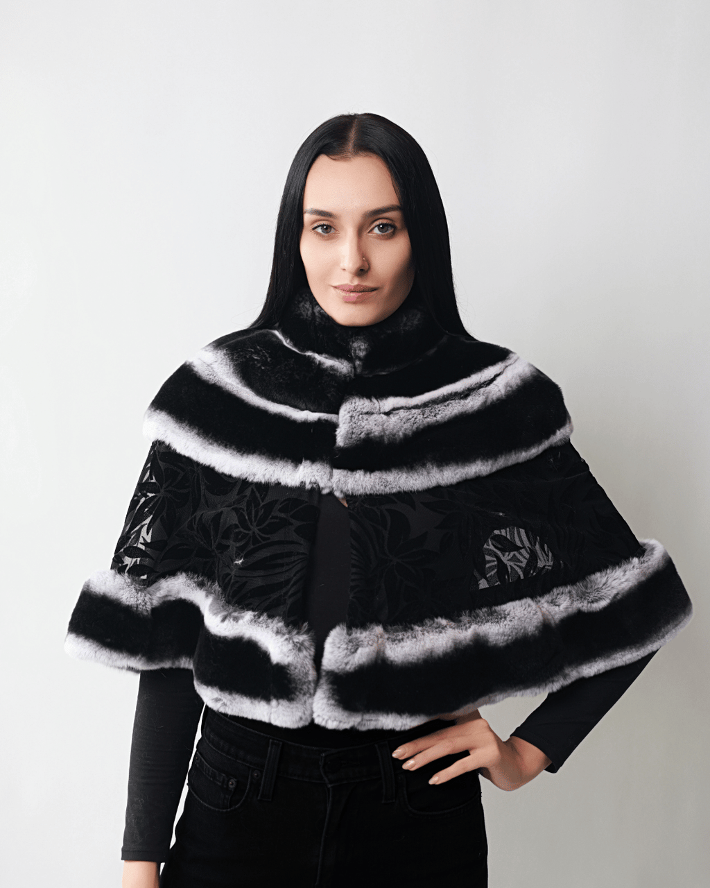 Black Lace Cape