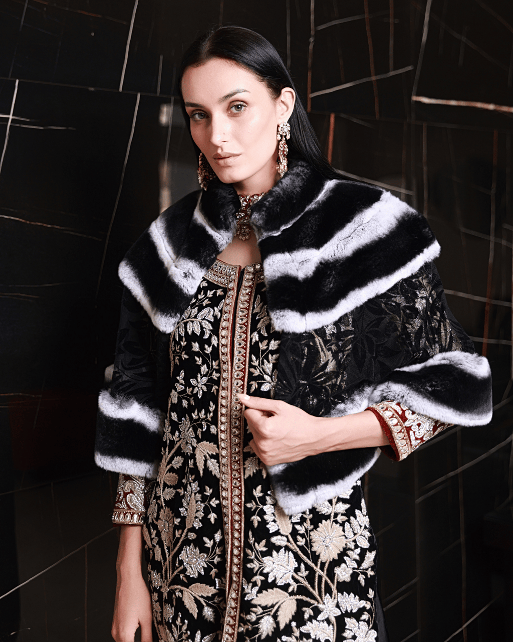 Black Lace Cape