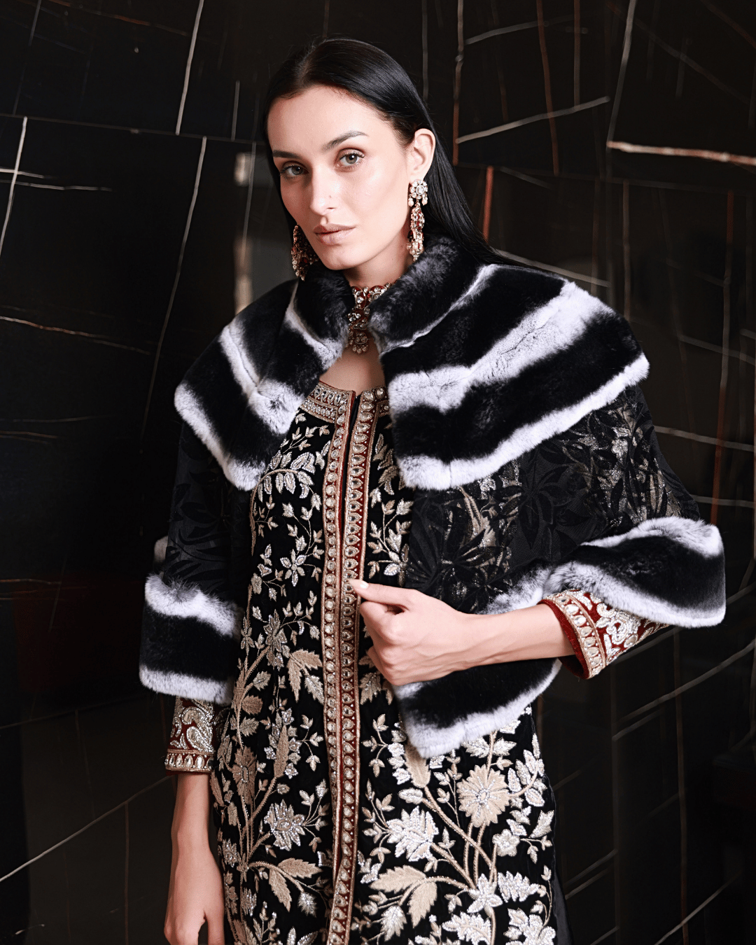 Black Lace Cape