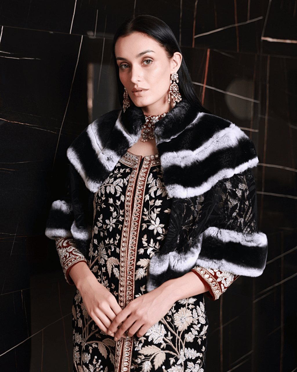 Black Lace Cape